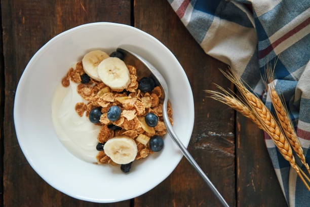 istock Yogurt Blueberry Banana Cereal 1170355303