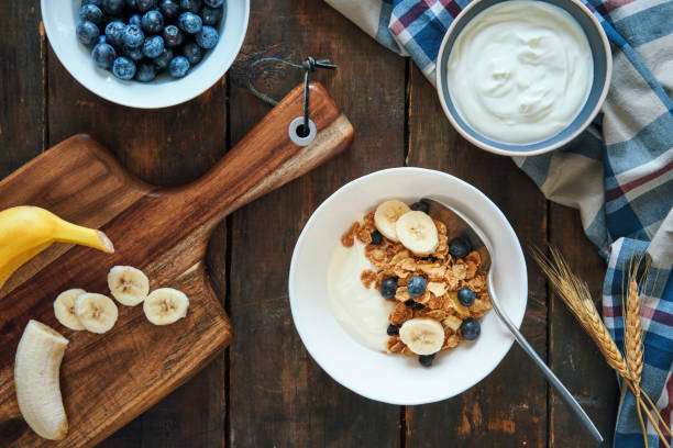 istock Yogurt Blueberry Banana Cereal 1170355316