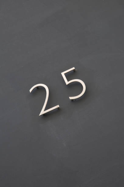 istock Closeup of Number Twenty-Five 1170355694