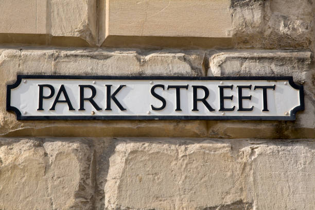 istock Park Street Sign on Wall 1170355769