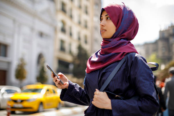 istock Muslim tourist exploring city 1170357560
