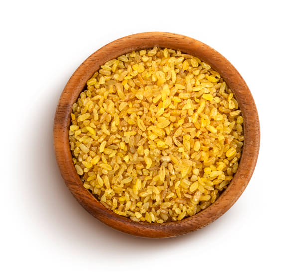 istock Bulgur wheat isolated on white background with clipping path 1170357839