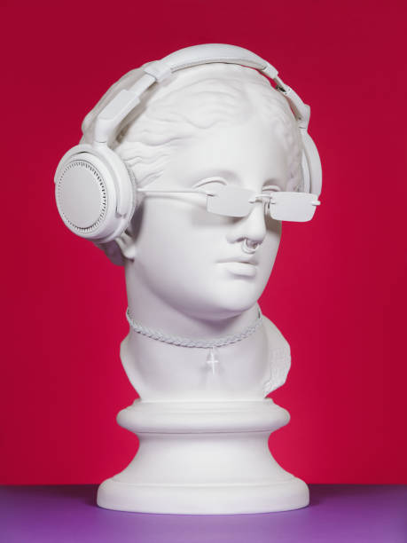 istock Modern Greek Goddess with headphones 1170360533