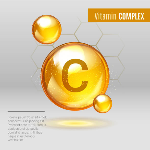 Vitamin C gold shining pill capsule icon . Vitamin complex with Chemical formula, Ascorbic acid. Shining golden substance drop. Meds for heath  ads. Treatment cold flu . Vector illustration Vitamin C gold shining pill capsule icon . Vitamin complex with Chemical formula, Ascorbic acid. Shining golden substance drop. Meds for heath  ads. Treatment cold flu . Vector illustration vitamin c stock illustrations