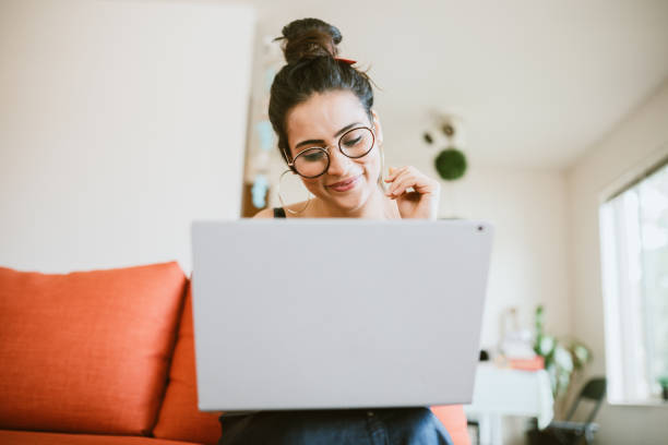 istock Woman Working Online On Laptop At Home 1170362066