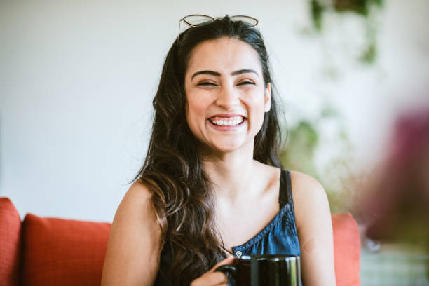 Woman Working Online On Laptop At Home