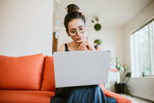 istock Woman Working Online On Laptop At Home 1170362093