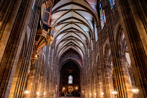 Interior of the Strasbourg cathedral