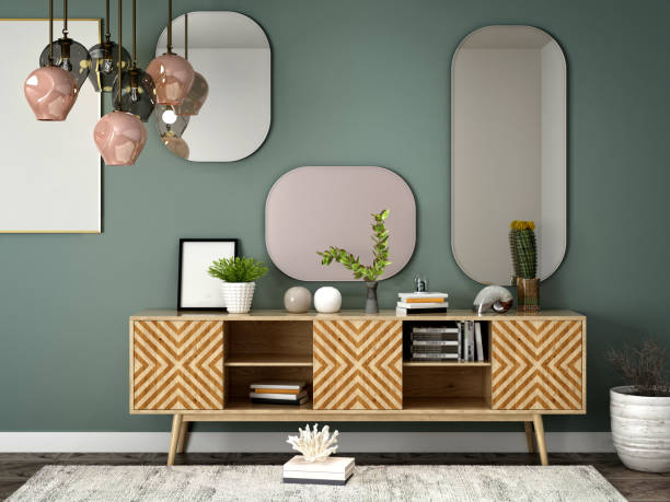 istock 3d render living room decor set 1170371984
