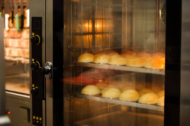 istock Burger buns being backed in oven 1170374624