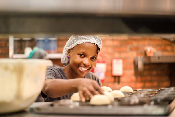 istock Smiling fast food restaurant chef 1170374668