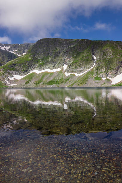 istock Glacial lake, impressive mountain peaks and water reflections 1170374843
