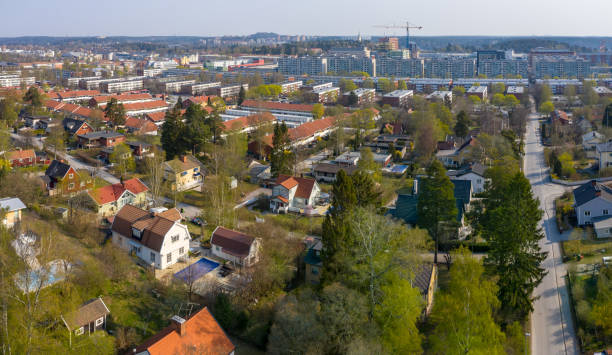 istock Villa and apartment area early morning 1170377313
