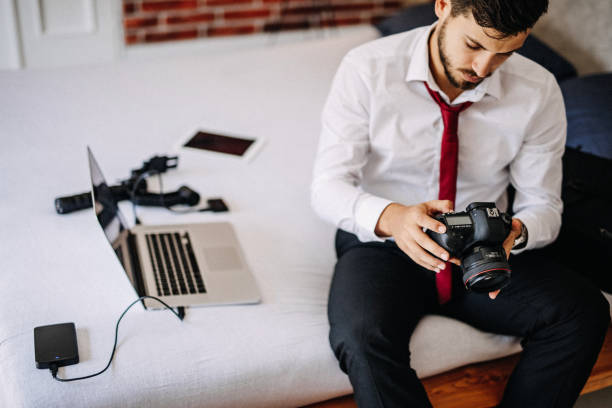 istock The photographer is getting ready for work 1170379512