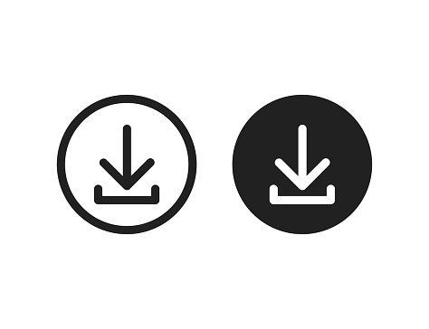 Download vector icon install symbol. Simple flat isolated vector illustration or sign for web site or mobile app. EPS 10