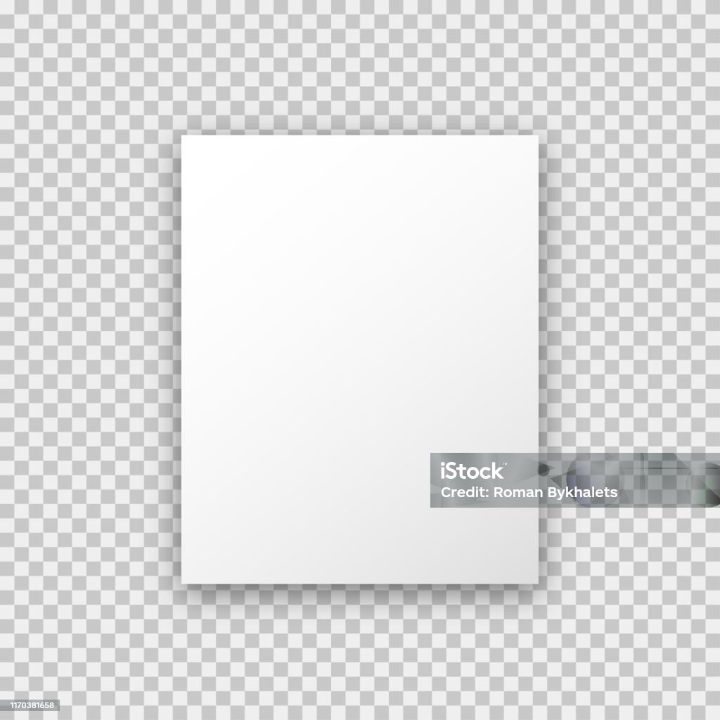 A4 Giấy Mock Up Poster Trên Nền Trong Suốt Theo Phong Cách Thực Tế ...