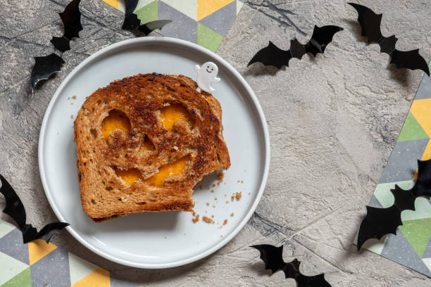 istock grilled cheese toast for Halloween 1170382800