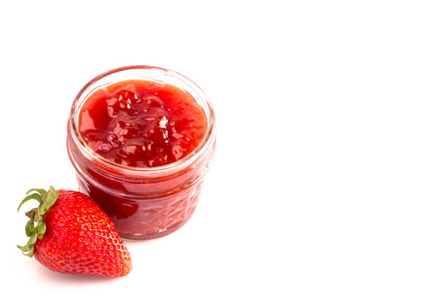 istock Classic Strawberry Jam Isolated on a White Background 1170382828