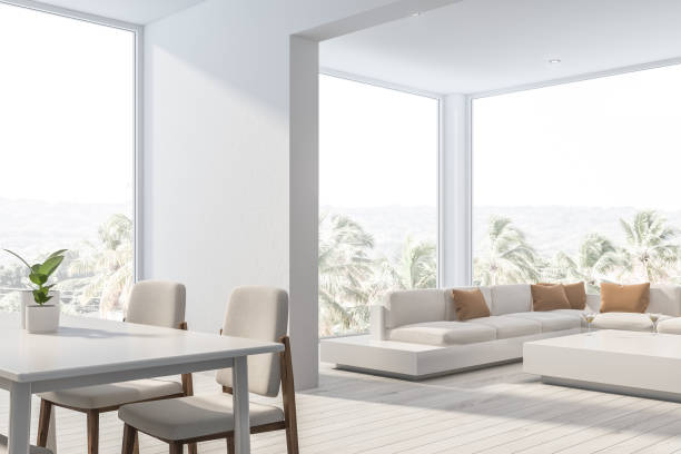 istock White dining room corner with couch 1170385971