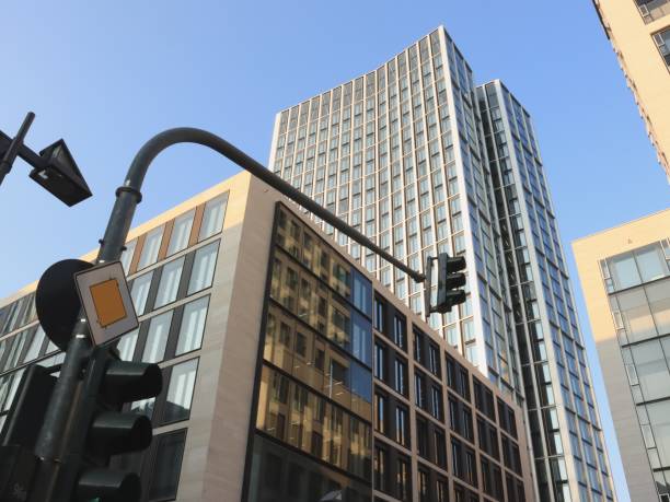 istock Traffic light against skyscrapers 1170387533