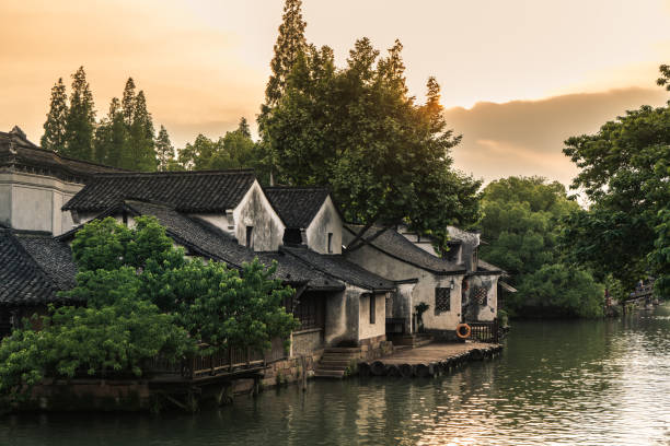 istock Beautiful Chinese water town 1170397452