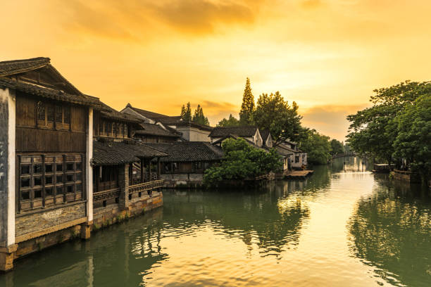 istock Beautiful Chinese water town 1170397460