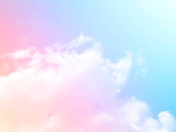 istock Soft clouds  In the sky with gentle pastel gradients 1170399680