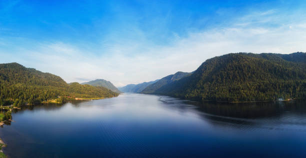 istock Aerial view on Teletskoye lake in Altai mountains 1170401559
