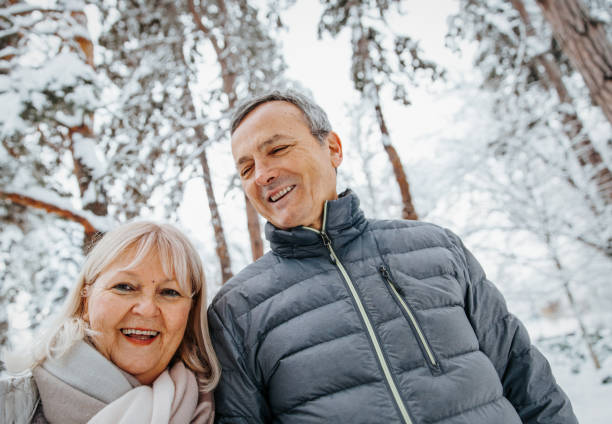istock Mature Couple in Winter Park 1170402645