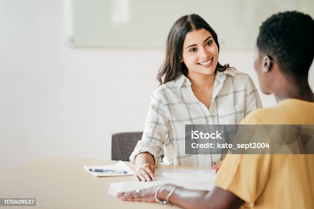 Employment And Job Interview Stock Photo - Download Image Now - Recruitment, Advice, Job Interview
