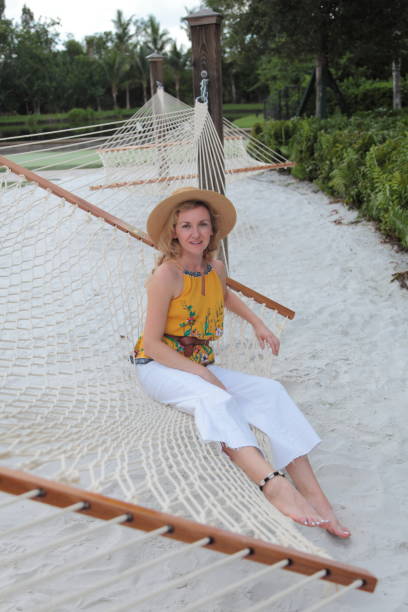 istock Woman in the hammock. 1170412977