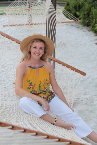 istock Woman on the hammock. 1170413014