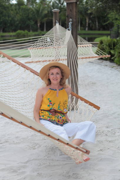 istock Woman on the hammock. 1170413021