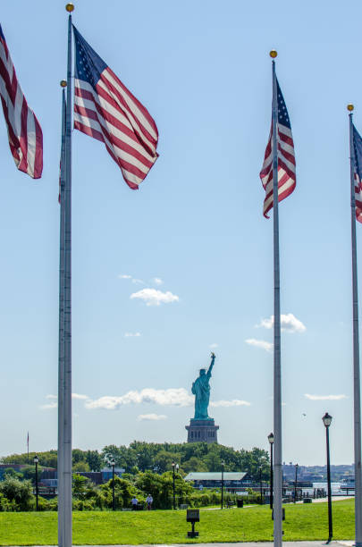 istock Series of American flags 1170418833