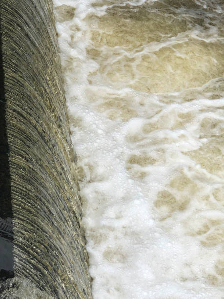 istock Waterfall below dam at Dells of Eau Claire in Wisconsin 1170419754