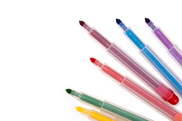 istock Multicolored Felt-Tip Pens isolated on a white background 1170425191