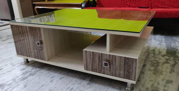 istock Wooden center table with glass 1170425459