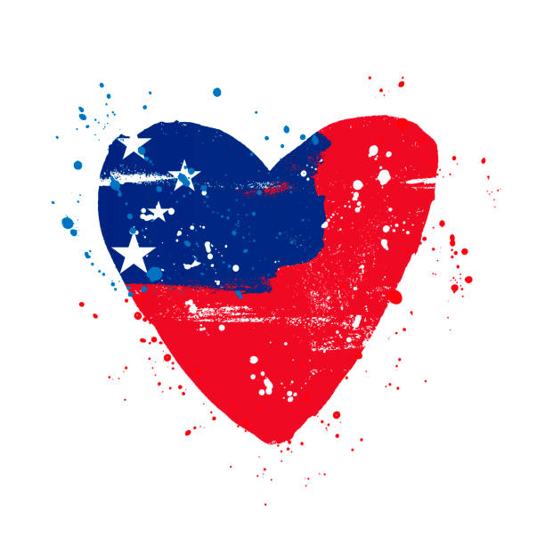 istock Samoa flag in the form of a big heart. Vector illustration 1170428209