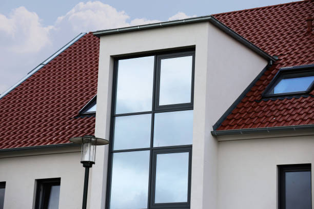 istock Large window facade on a modern residential 1170440494