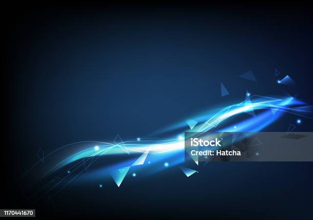 Technology Rays Png Abstract Background Blue Digital Technology Concept Light Ray Glowing ...
