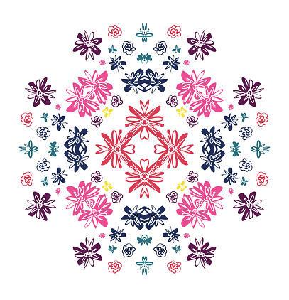 Ilustración de Ornamento Floral Patrón De Flores Simétricas Para Bufandas Almohadas Alfombras Vector y más Vectores Libres de Derechos de Alfombra - iStock Ilustración de Ornamento Floral Patrón De Flores Simétricas Para Bufandas Almohadas Alfombras Vector y más Vectores Libres de Derechos de Alfombra - iStock