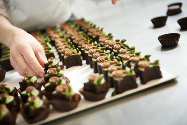 istock Handcrafted confectionery cakes and petit four 1170450952