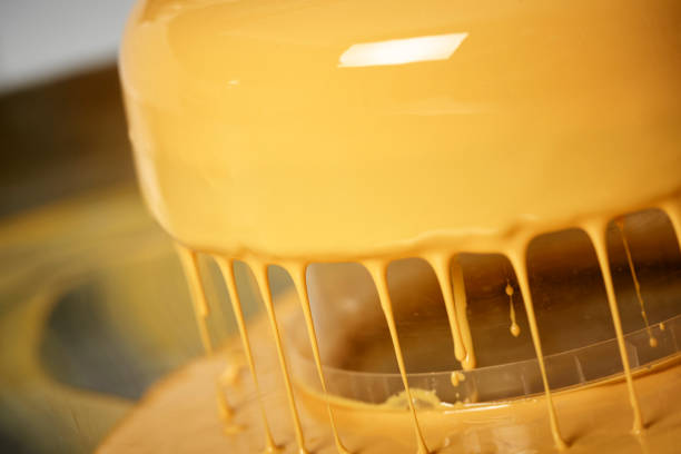 White chocolate fountain on children birthday party