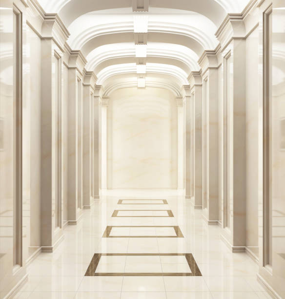 istock Large hallway in a classic style 1170453007