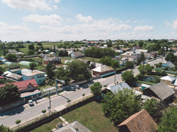 istock High Angle View Of Townscape Against Sky 1170455126