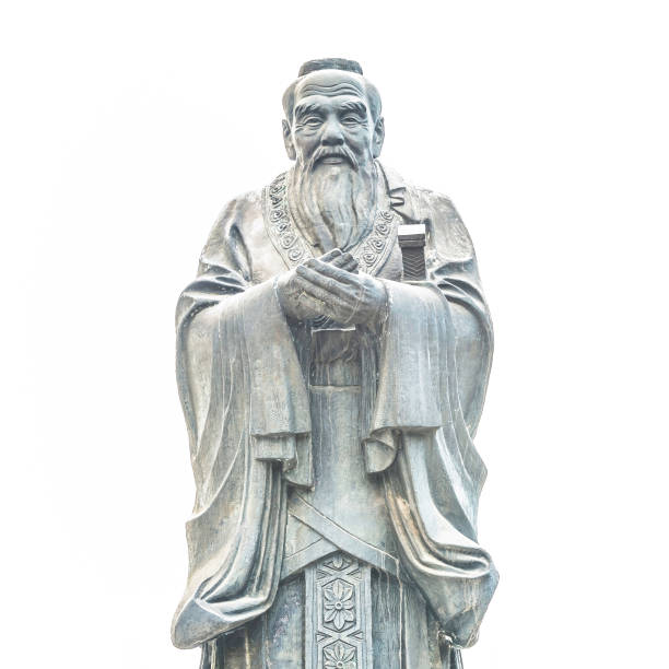 статуя конфуция - confucian стоковые фото и изображения