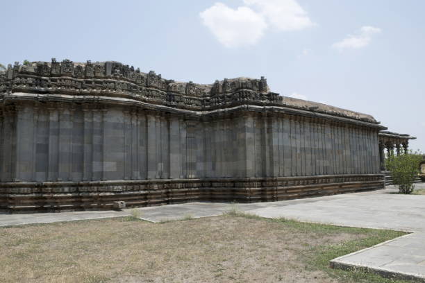 istock Side view of Parshvanatha Basadi, Basadi Halli jain temple complex, Karnataka, India. 1170461132