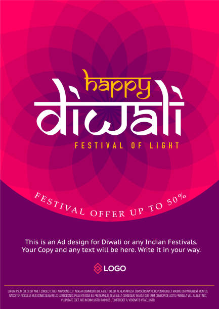 illustrazioni stock, clip art, cartoni animati e icone di tendenza di design promozionale celebrazione diwali - traditional culture branding business marketing
