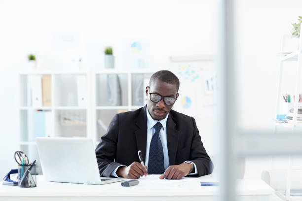 istock Businessman planning at office 1170464728