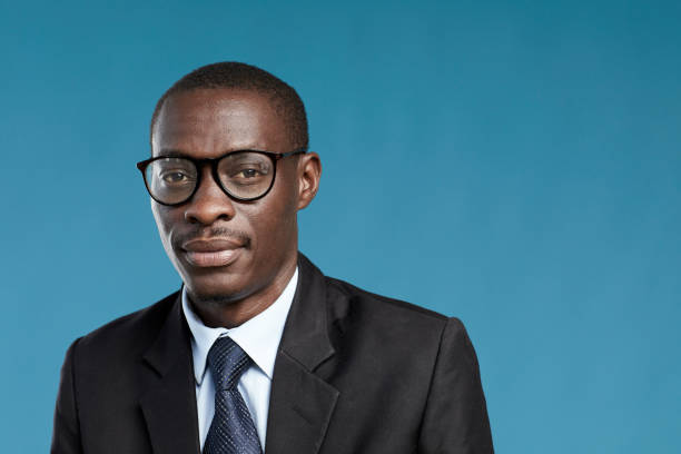African businessman in suit